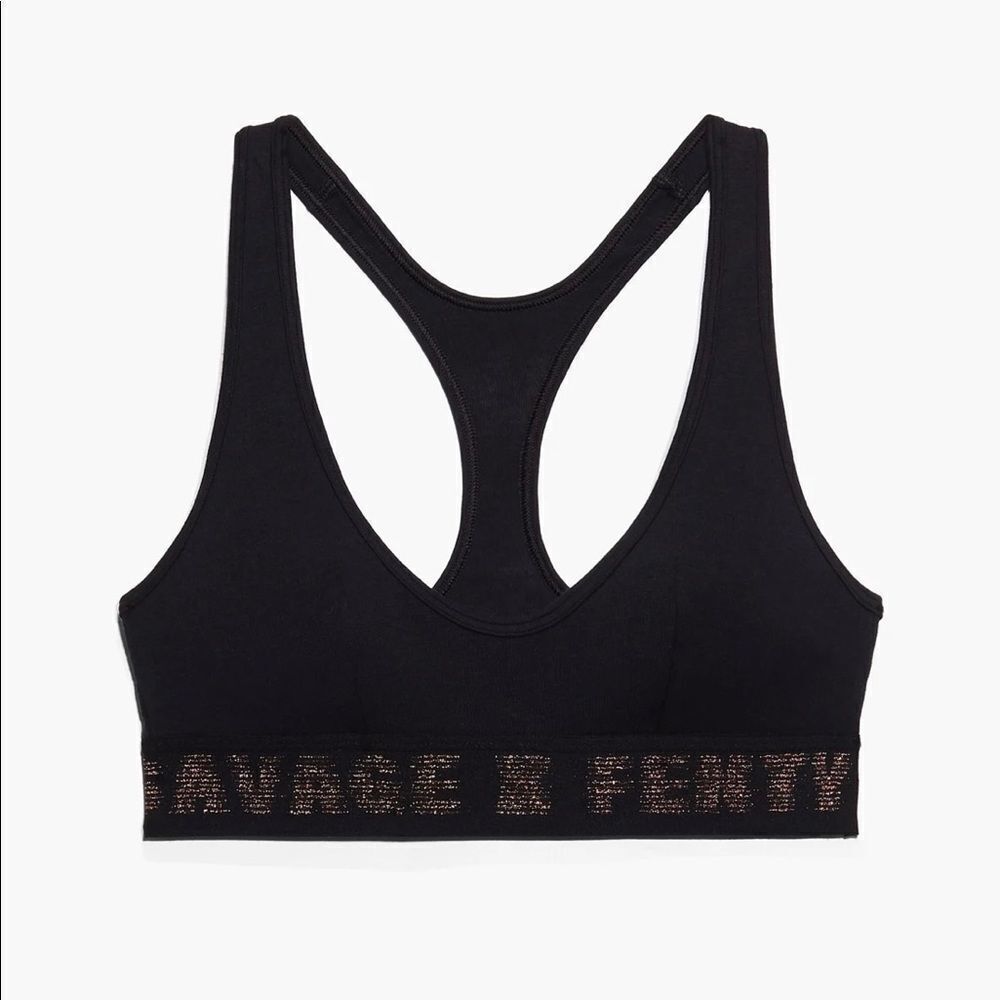 Savage Fenty Forever savage scoop neck bralette blk L NWT in pkg